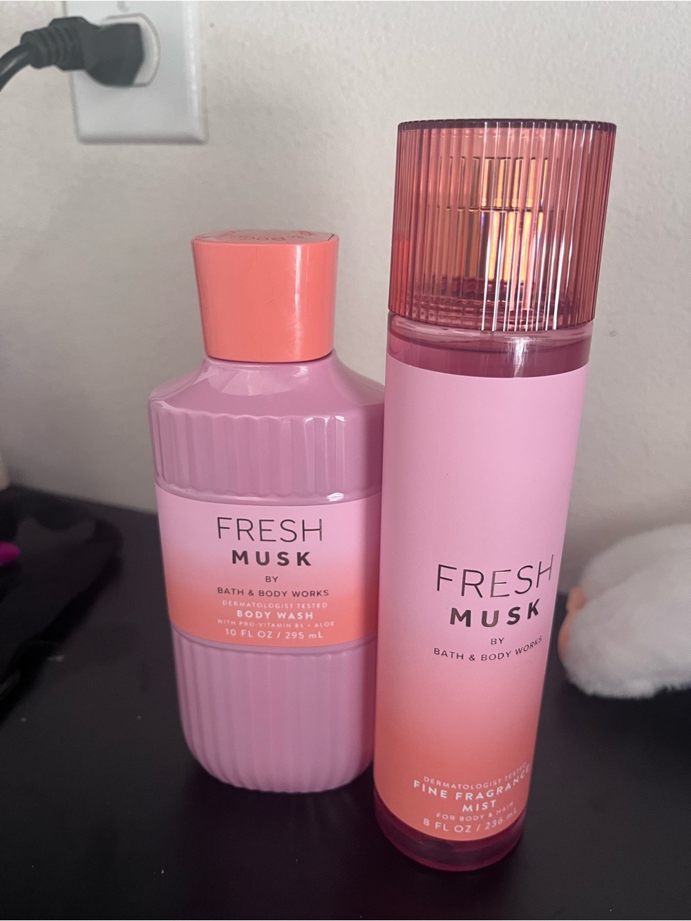 Bath & Body works Duo Wash & Mist fresh musk nwt lot gift set skincare - Picture 3 of 4